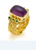 Tschetter Purple Chalcedony Ring